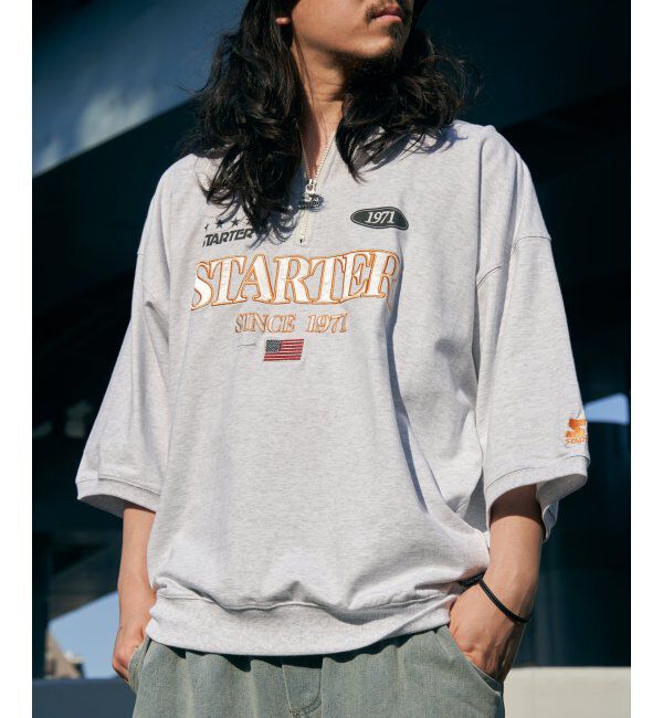 VENCE share style「STARTER BLACK LABEL スターターブラックレーベル ハーフジップTシャツ」|Tシャツ・カットソー|