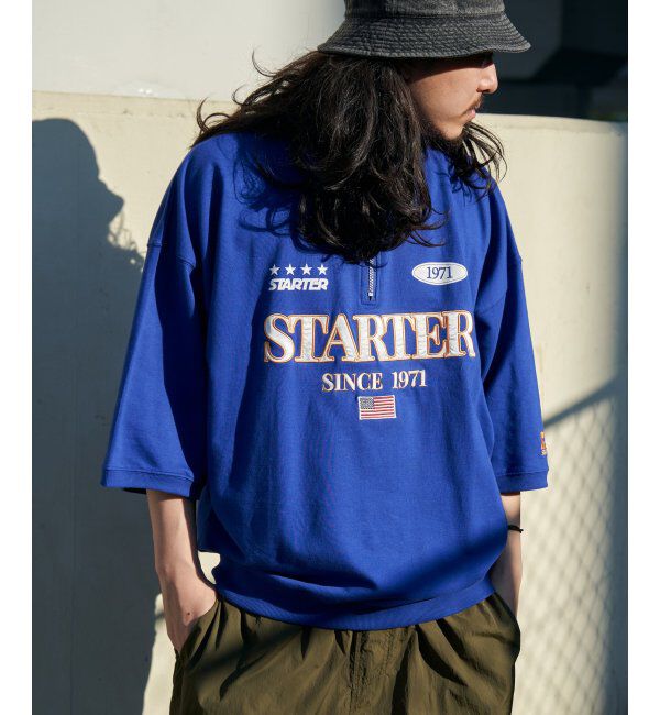 VENCE share style「STARTER BLACK LABEL スターターブラックレーベル ハーフジップTシャツ」|Tシャツ・カットソー|