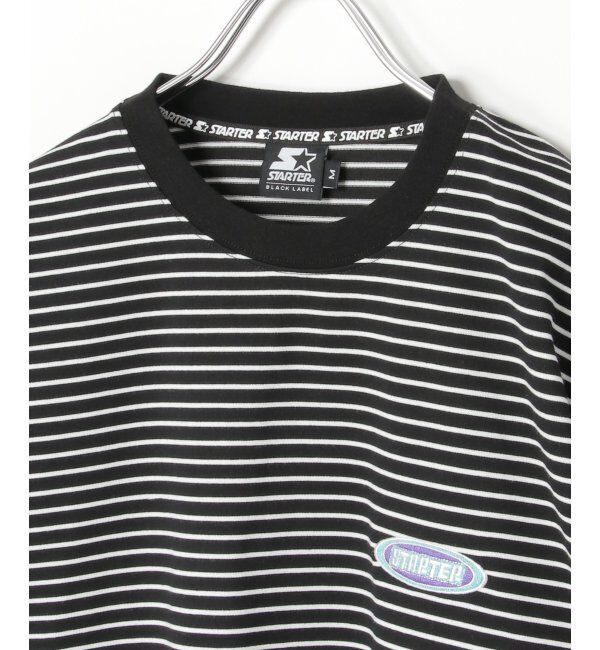 VENCE share style「STARTER BLACK LABEL スターターブラックレーベル ボーダー刺繍Tシャツ」|Tシャツ・カットソー|