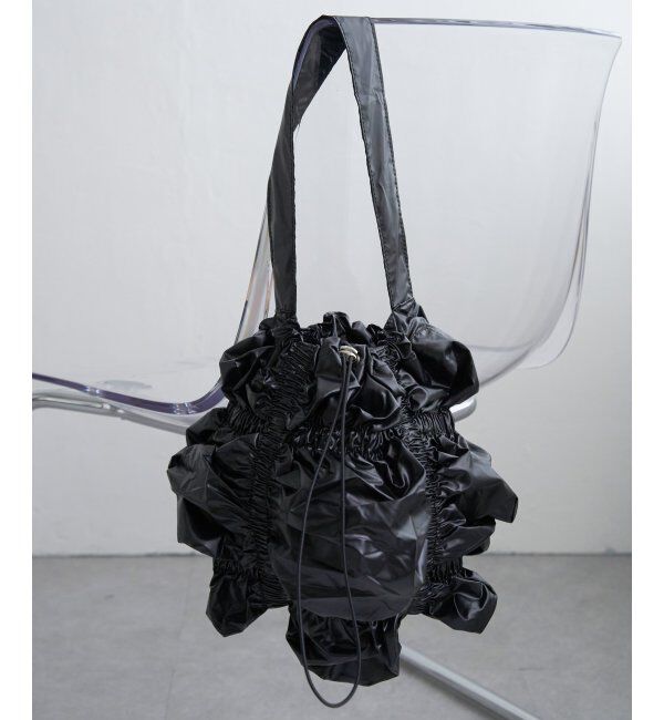 VENCE share style「くしゅくしゅワンハンドルバッグ」|その他|ブラック