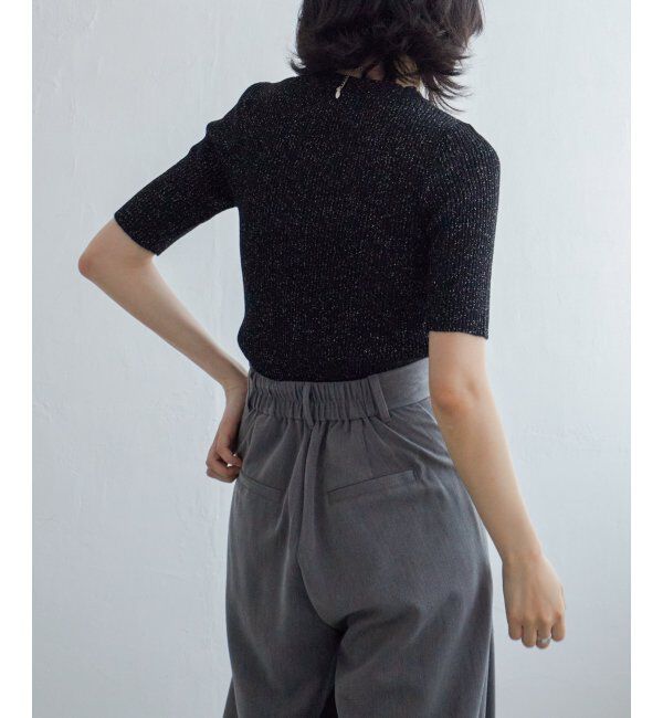 VENCE share style「ラメ半袖プルオーバー」|Tシャツ・カットソー|
