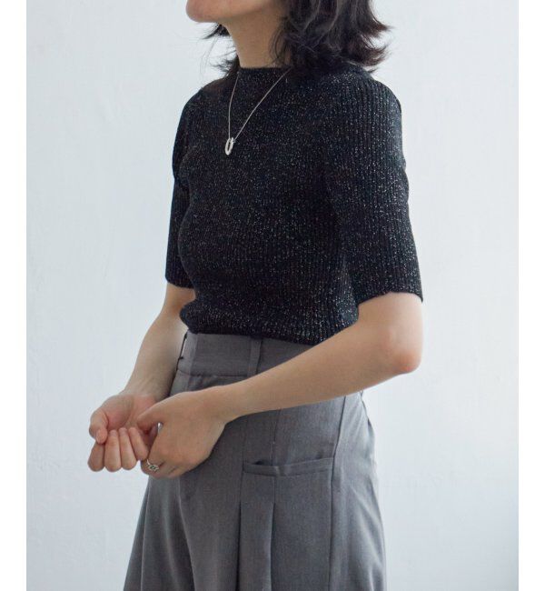 VENCE share style「ラメ半袖プルオーバー」|Tシャツ・カットソー|
