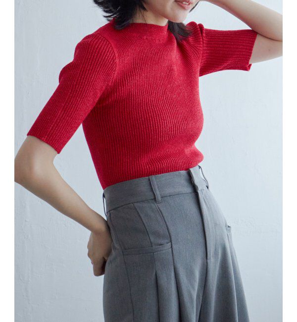 VENCE share style「ラメ半袖プルオーバー」|Tシャツ・カットソー|