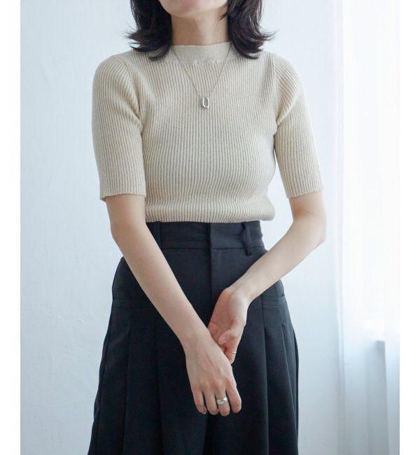 VENCE share style「ラメ半袖プルオーバー」|Tシャツ・カットソー|