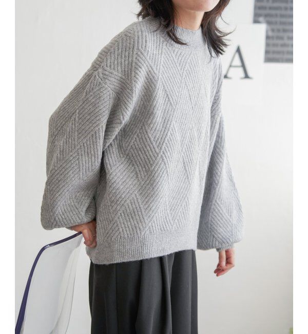 VENCE share style「ブークレダイヤ柄ニット」|ニット・セーター|