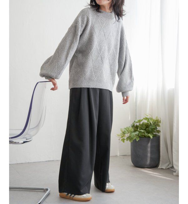 VENCE share style「ブークレダイヤ柄ニット」|ニット・セーター|