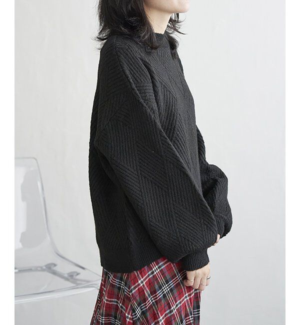 VENCE share style「ブークレダイヤ柄ニット」|ニット・セーター|