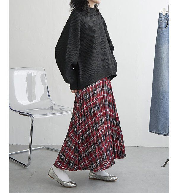 VENCE share style「ブークレダイヤ柄ニット」|ニット・セーター|