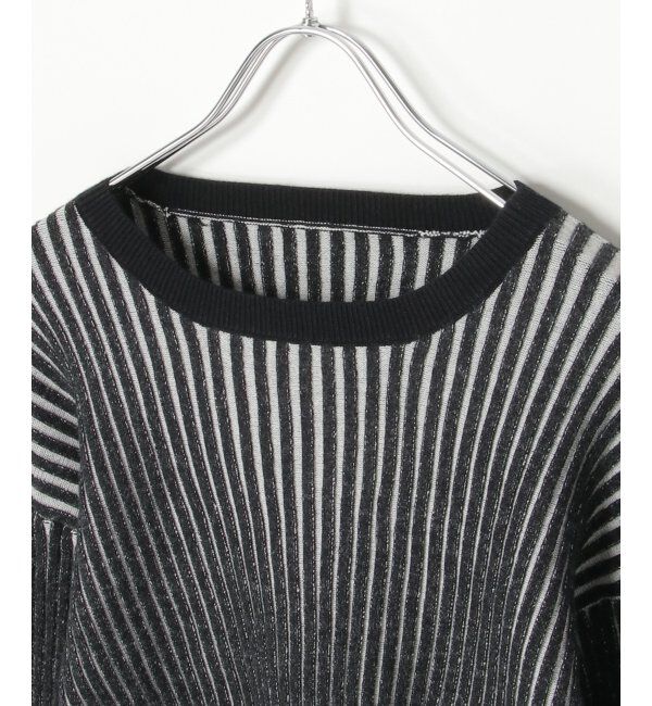 VENCE share style「12Gリブショートトップス」|ニット・セーター|