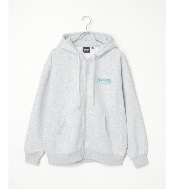 VENCE share style「THRASHER スラッシャー ジップパーカー」|カーディガン|