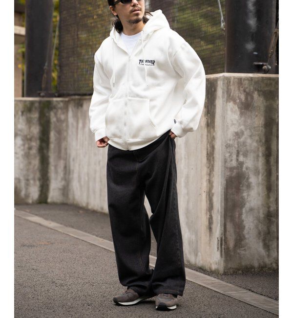 VENCE share style「THRASHER スラッシャー ジップパーカー」|カーディガン|