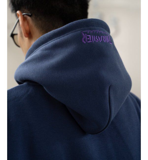 VENCE share style「THRASHER スラッシャー ジップパーカー」|カーディガン|ネイビーブルー