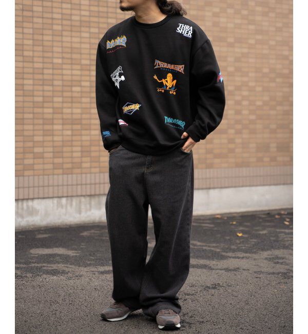 VENCE share style「THRASHER スラッシャー 総柄スウェット」|スウェット・ジャージ|