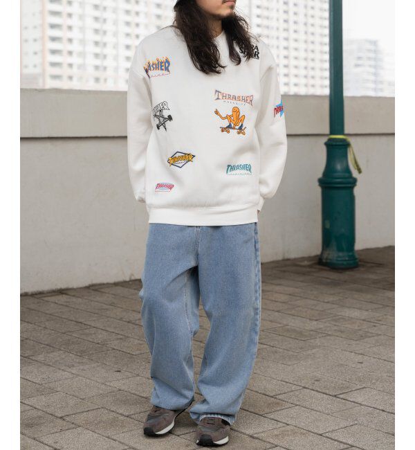 VENCE share style「THRASHER スラッシャー 総柄スウェット」|スウェット・ジャージ|