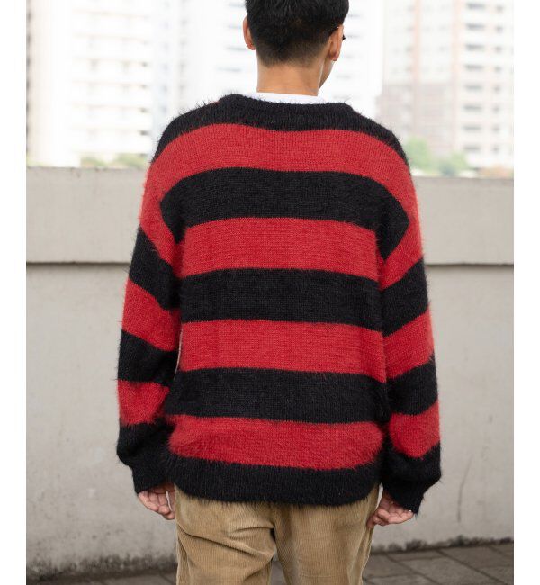 VENCE share style「ボーダーシャギークルーネックニット」|その他|