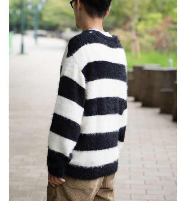 VENCE share style「ボーダーシャギークルーネックニット」|その他|