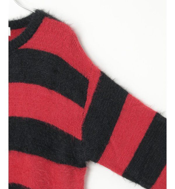 VENCE share style「ボーダーシャギークルーネックニット」|その他|
