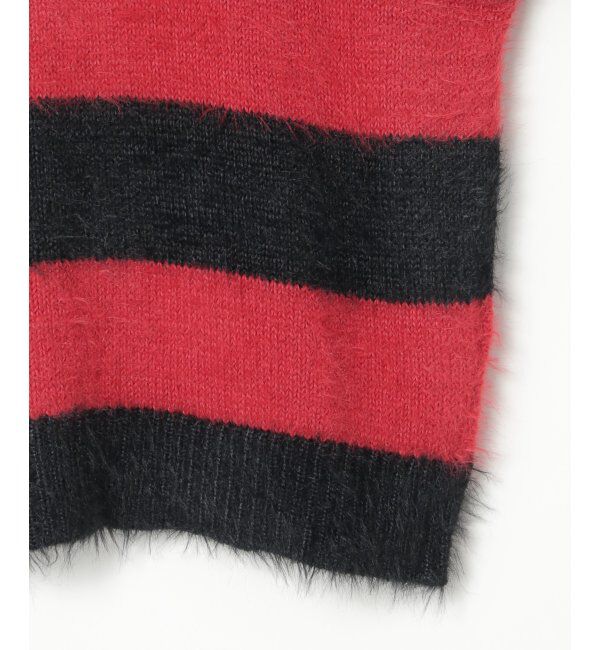 VENCE share style「ボーダーシャギークルーネックニット」|その他|