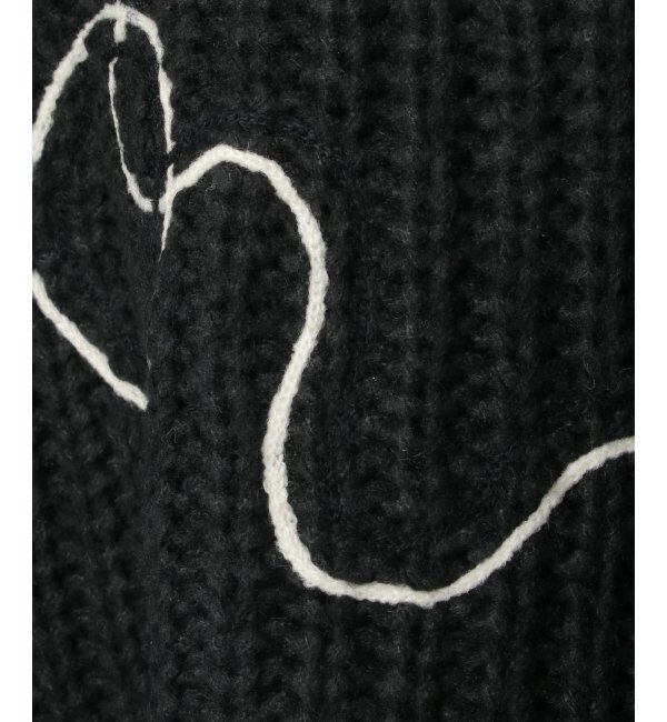 VENCE share style「ウールタッチ刺繍クリップドプルオーバー」|ニット・セーター|