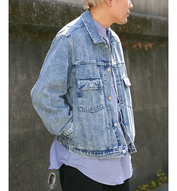 VENCE share style「デニムGジャン」|ブルゾン・スタジャン|