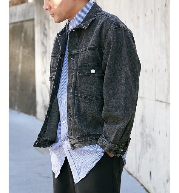 VENCE share style「デニムGジャン」|ブルゾン・スタジャン|
