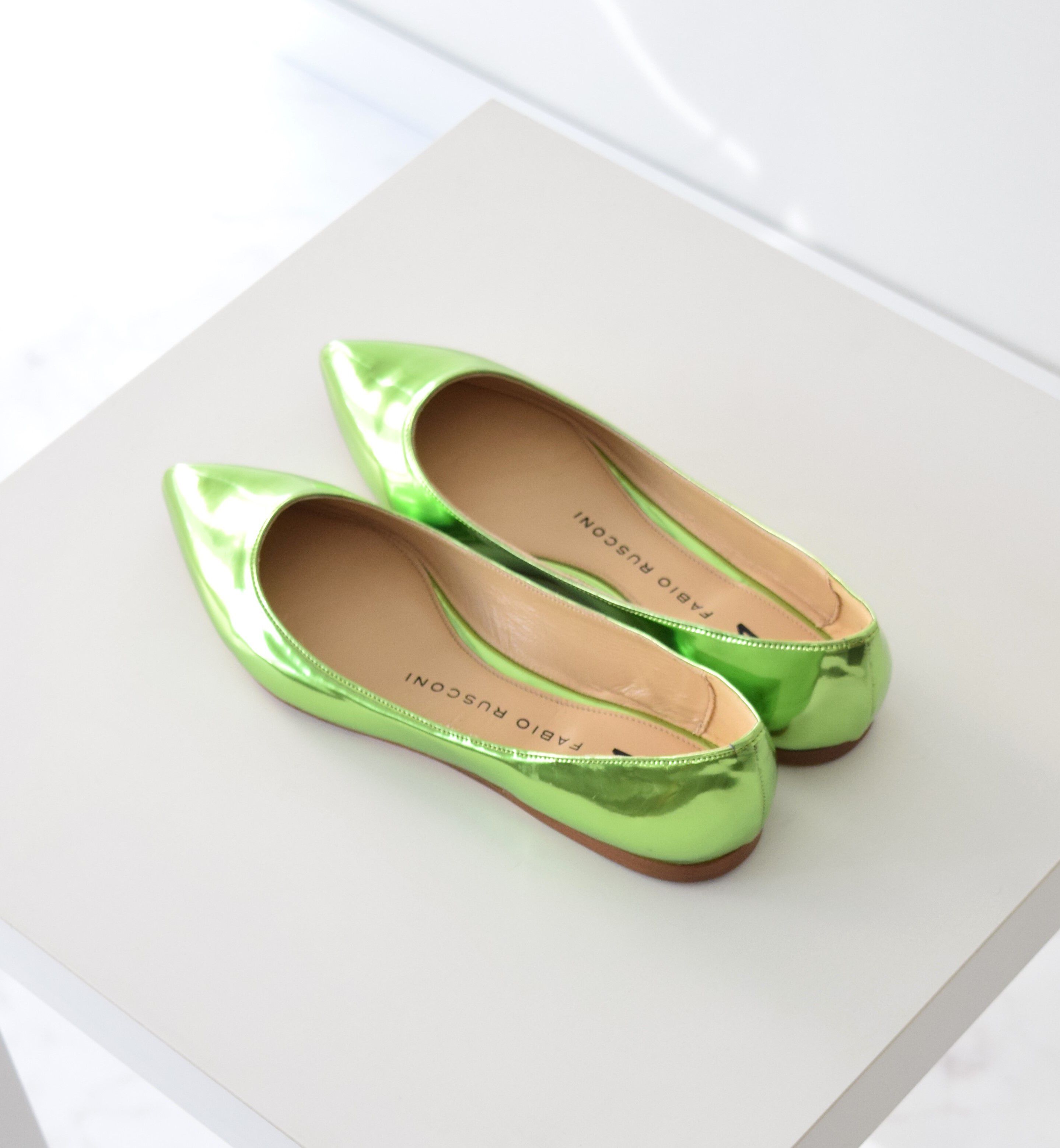 FABIO RUSCONI 「【FABIO RUSCONI】ポインテッドトウフラットパンプス」|パンプス|