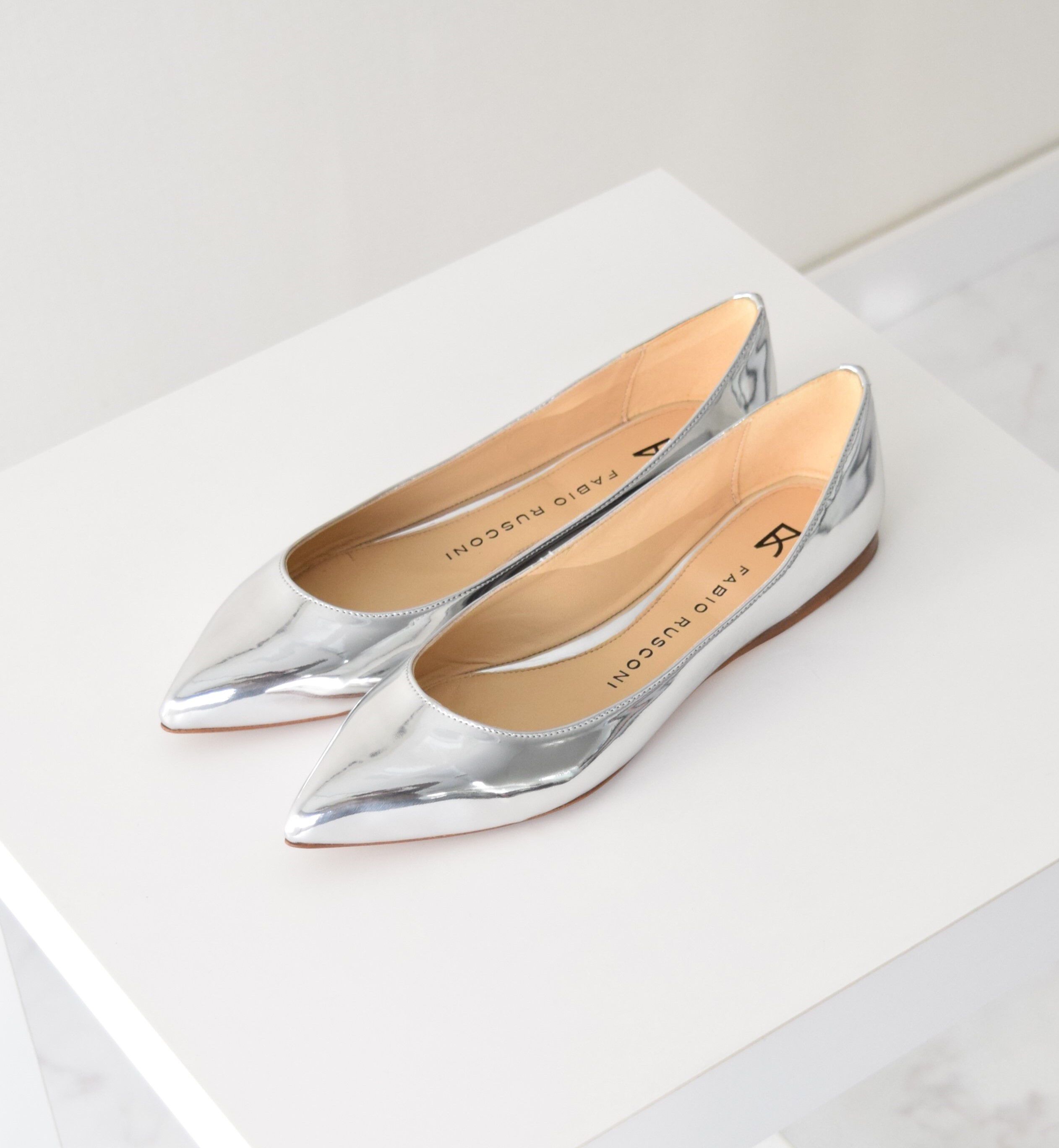 FABIO RUSCONI 「【FABIO RUSCONI】ポインテッドトウフラットパンプス」|パンプス|