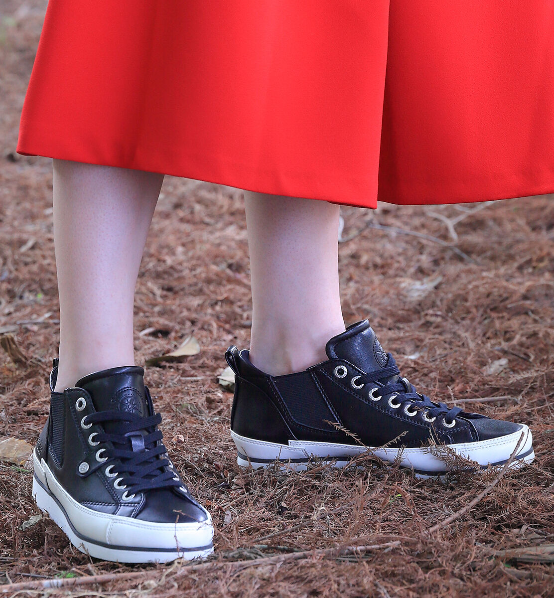 IMPORT SELECT「【bussola】撥水サイドゴアミドルカットスニーカー」|スニーカー|BL