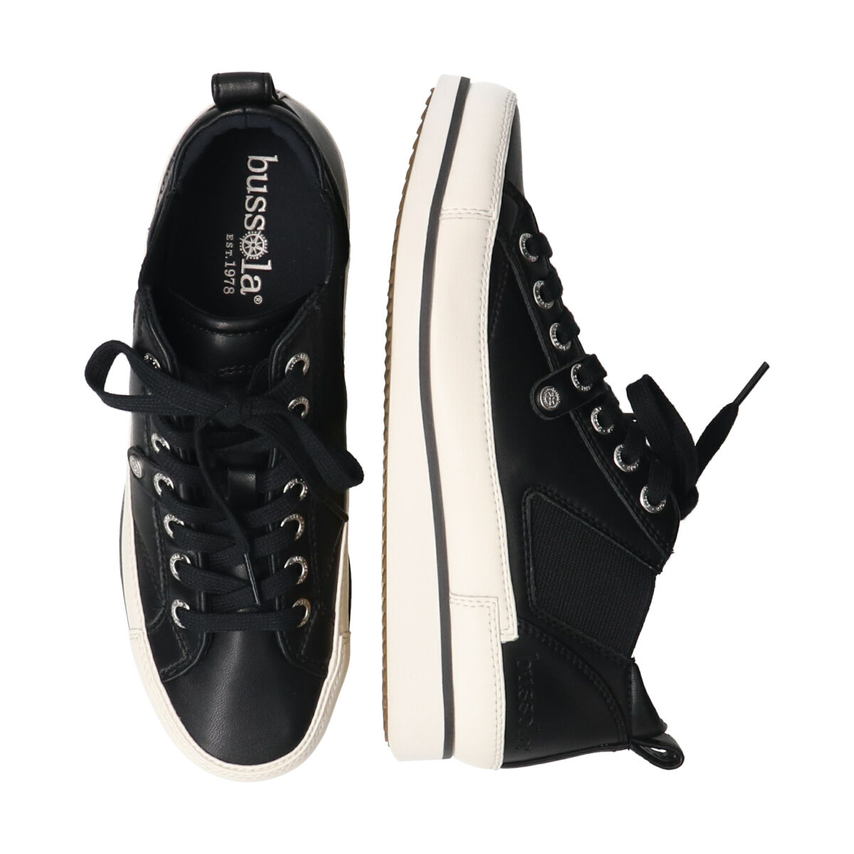 IMPORT SELECT「【bussola】撥水サイドゴアミドルカットスニーカー」|スニーカー|