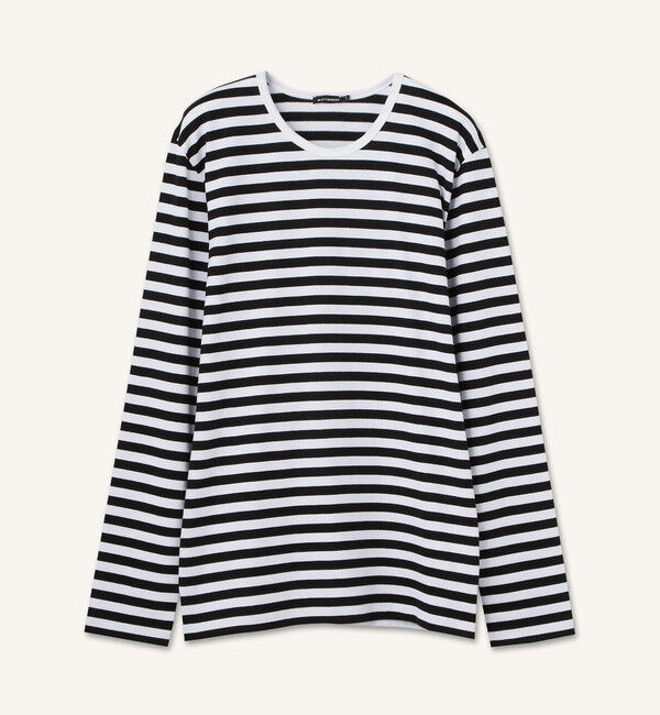Marimekko「Pitkahiha 2017 カットソー」|Tシャツ・カットソー|ホワイト&times;ブラック