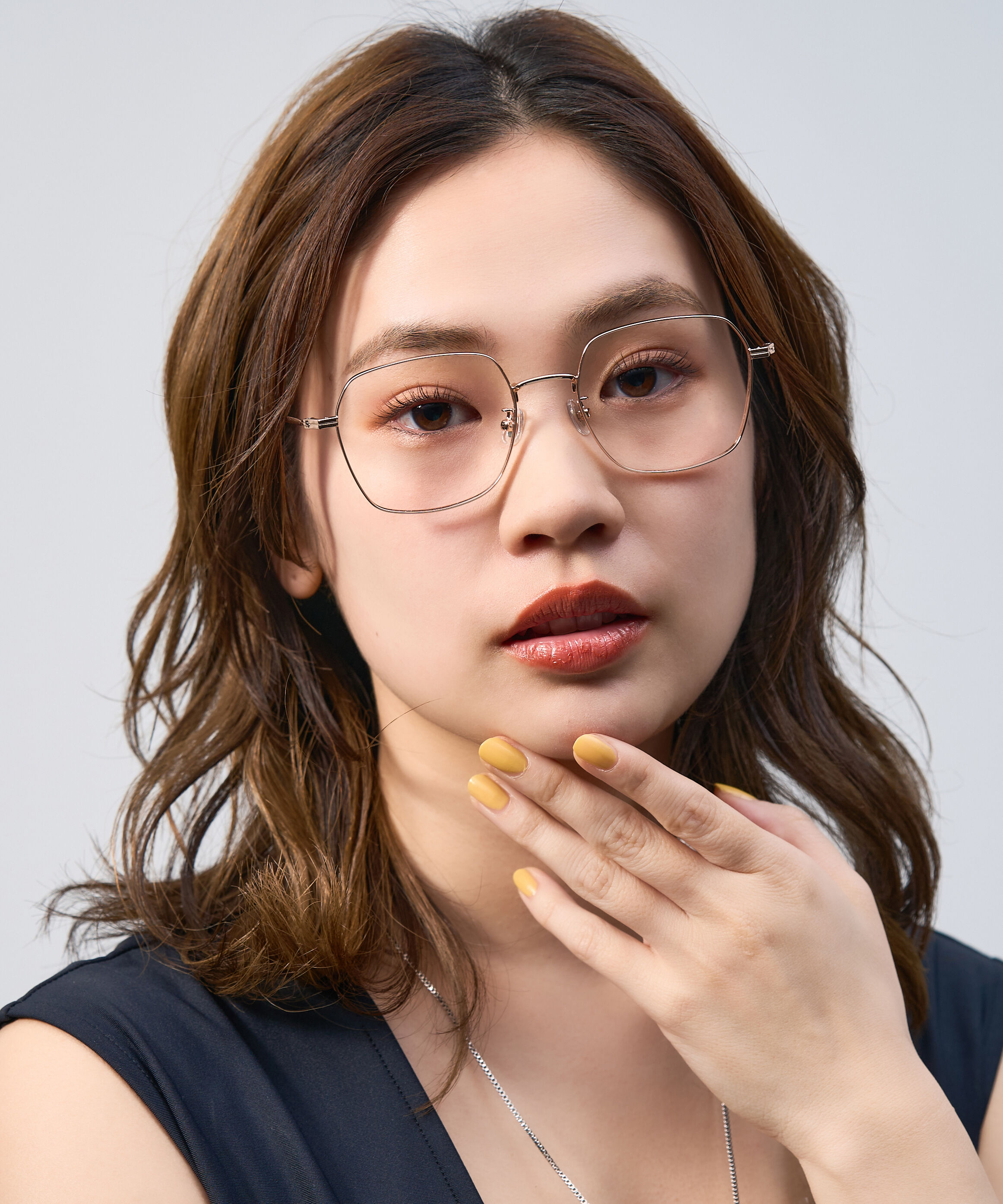  「ウェリントン型 メガネ｜少し角張ったウェリントンフレーム 伊達メガネ 度付きメガネ レンズ交換券付き」|メガネ|ピンク