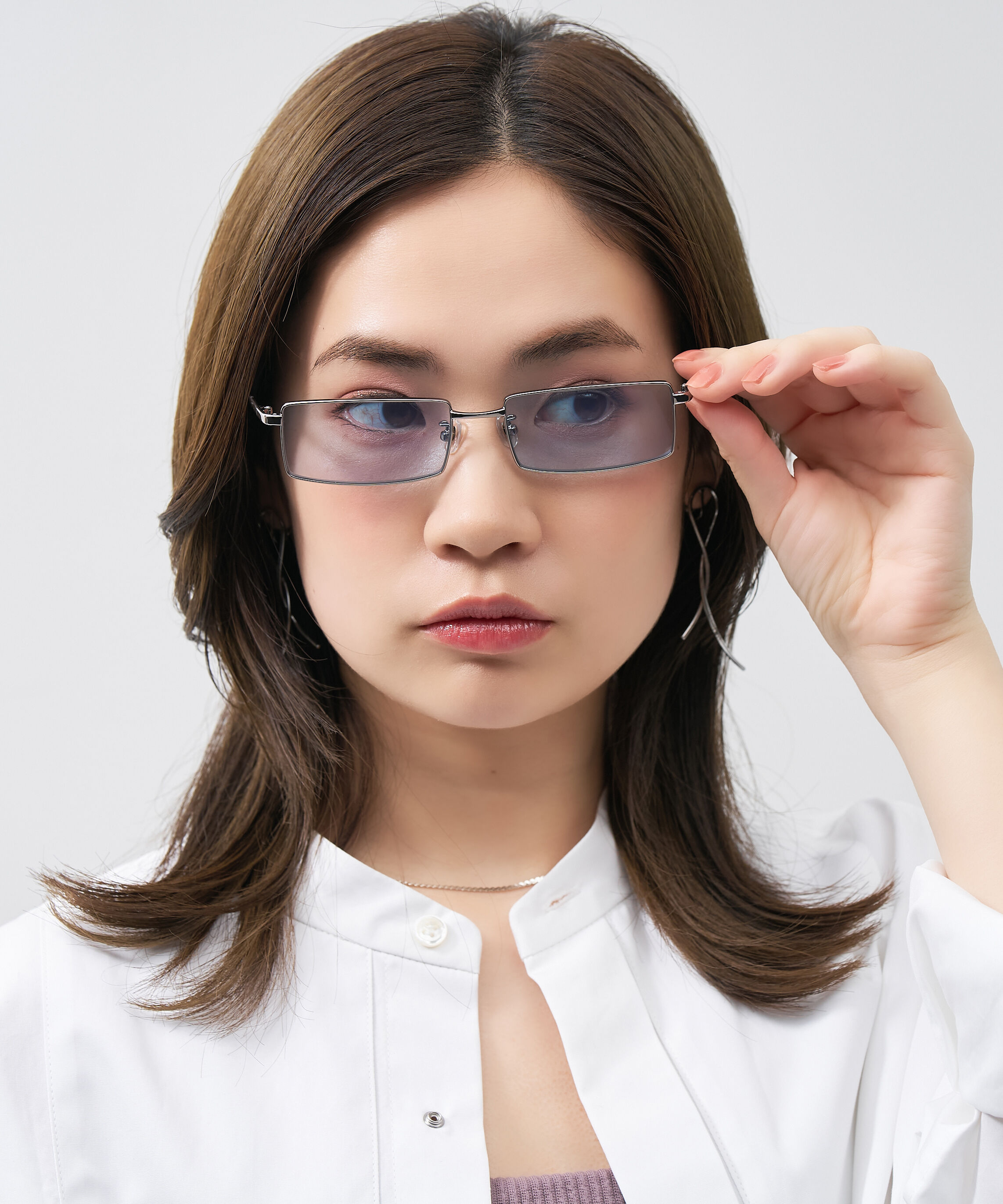  「スクエア型 サングラス｜Y2K スタイリッシュ ユニセックス 小顔 おしゃれ」|サングラス|