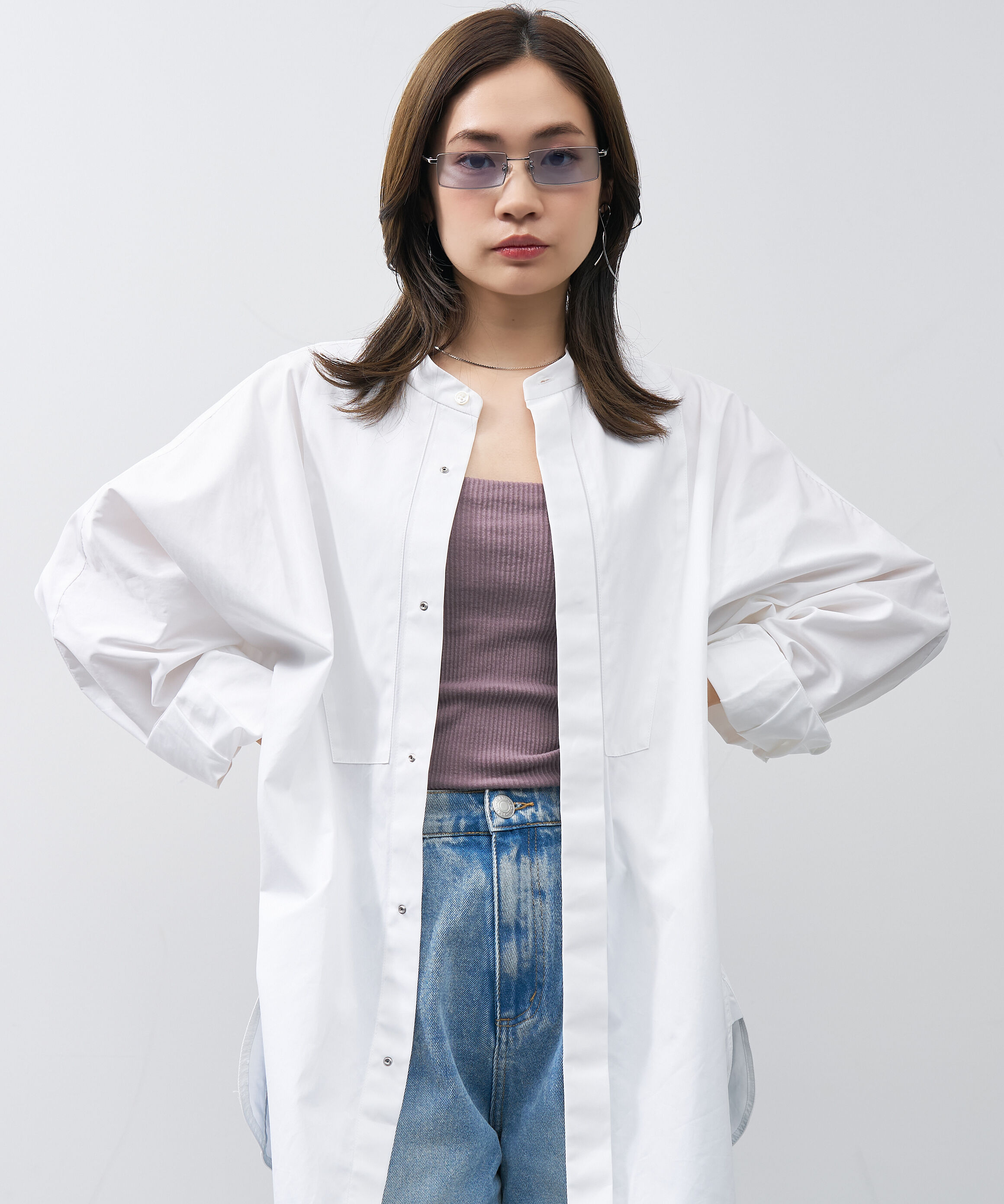  「スクエア型 サングラス｜Y2K スタイリッシュ ユニセックス 小顔 おしゃれ」|サングラス|