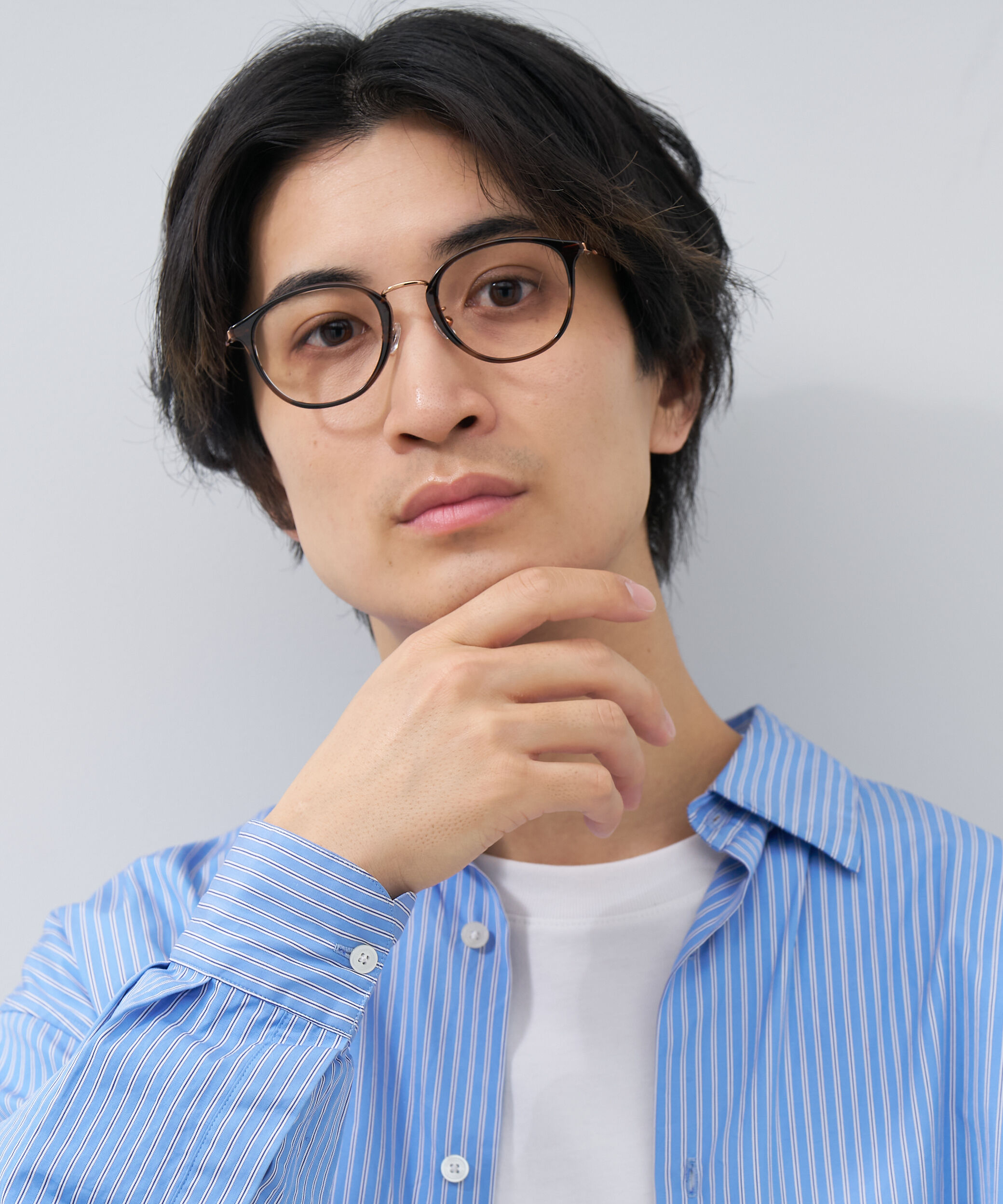  「ボストン型 大人可愛いメガネ トレンド感&times;きちんと感のあるデザイン｜黒縁 クリア レンズ交換券付き」|メガネ|