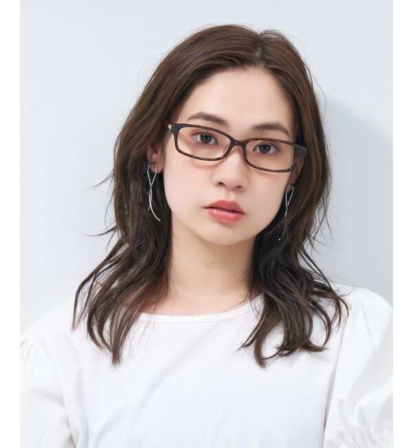  「スクエア型 メガネ｜ ユニセックス 上質感のあるフレーム  レンズ交換券付」|メガネ|