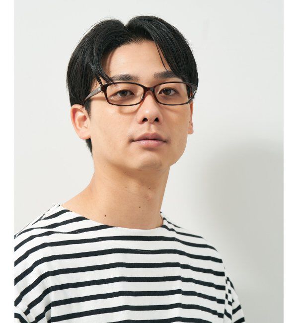  「スクエア型 メガネ｜ ユニセックス 上質感のあるフレーム  レンズ交換券付」|メガネ|