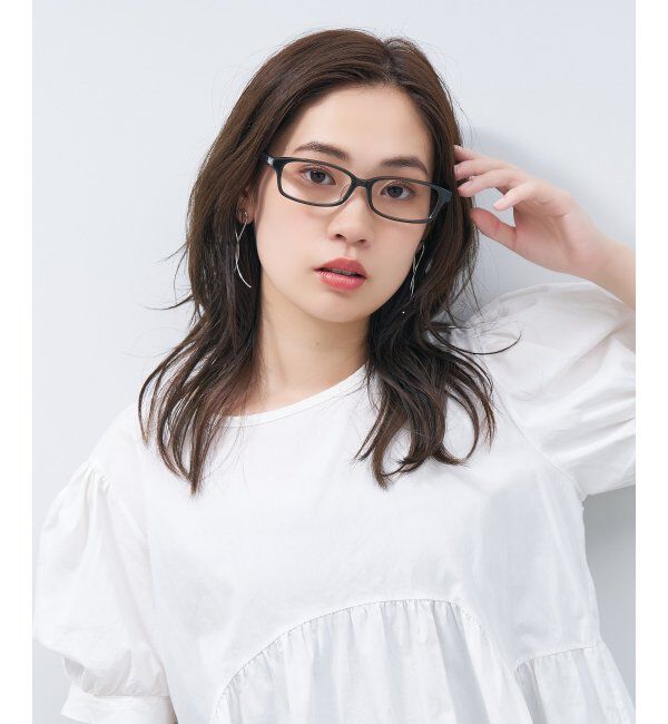  「スクエア型 メガネ｜ ユニセックス 上質感のあるフレーム  レンズ交換券付」|メガネ|
