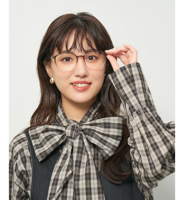  「ボストン型 メガネ 軽量 大人可愛い おうちメガネ 伊達メガネ レンズ交換券付」|メガネ|