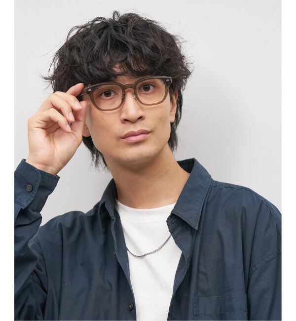  「Zoff｜emiri ウェリントン型 メガネ |辺見えみり 軽量 黒縁フレーム レンズ交換券付」|メガネ|