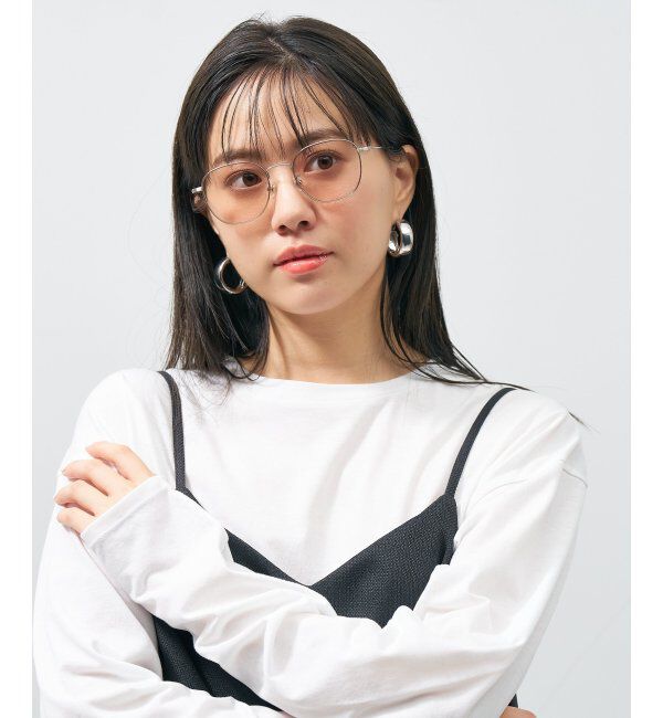  「ウェリントン型 サングラス｜カラーレンズ｜メタル UVカット (紫外線カット率99.9%以上) ユニセックス 」|サングラス|