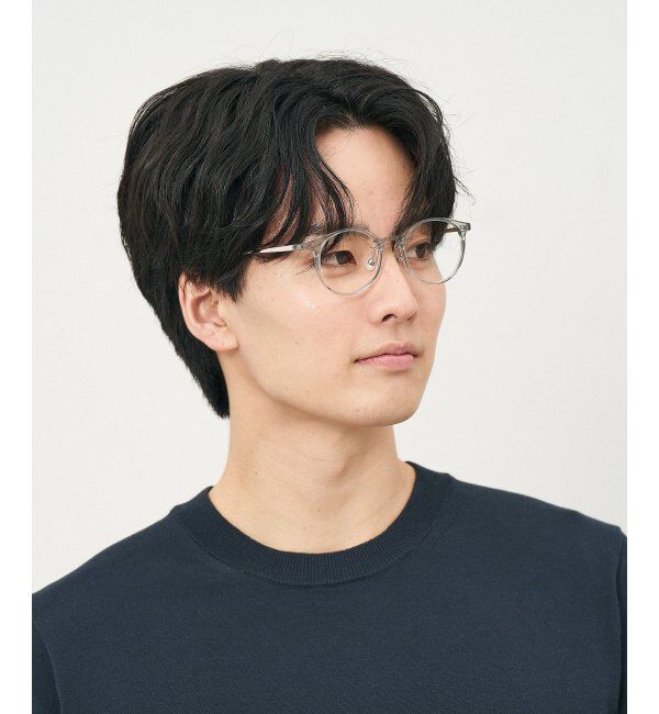  「ボストン型 メガネ｜クリアカラー｜伊達メガネ 度付きメガネ｜ユニセックス  レンズ交換券付」|メガネ|