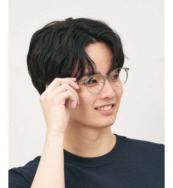  「ボストン型 メガネ｜クリアカラー｜伊達メガネ 度付きメガネ｜ユニセックス  レンズ交換券付」|メガネ|