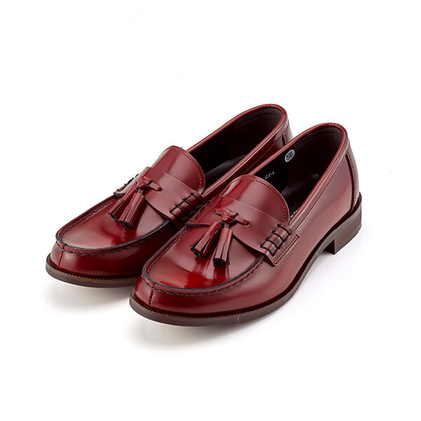 HARUTA「レザーカジュアルタッセルローファー＃231」|ローファー|ＲＥＤ