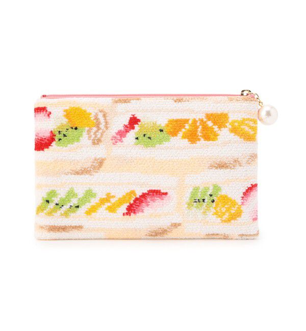 LOVERARY BY FEILER「フルーツサンド　フラットポーチ　L/FRS-223095」|ポーチ|