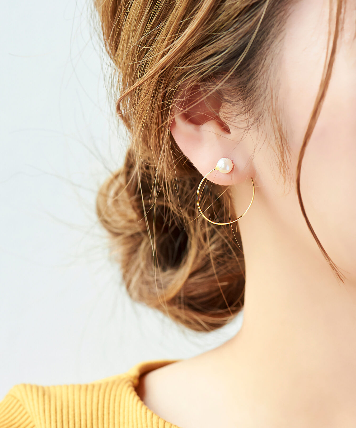 Phoebe「ラウンドフープイヤリング」|イヤリング|ゴールド