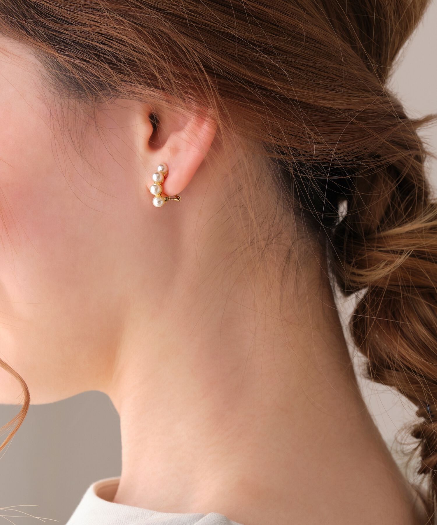 Phoebe「【シリーズ累計販売15000点突破！】【痛くないシリーズ】ノーブルパールエアリーイヤリング」|イヤリング|