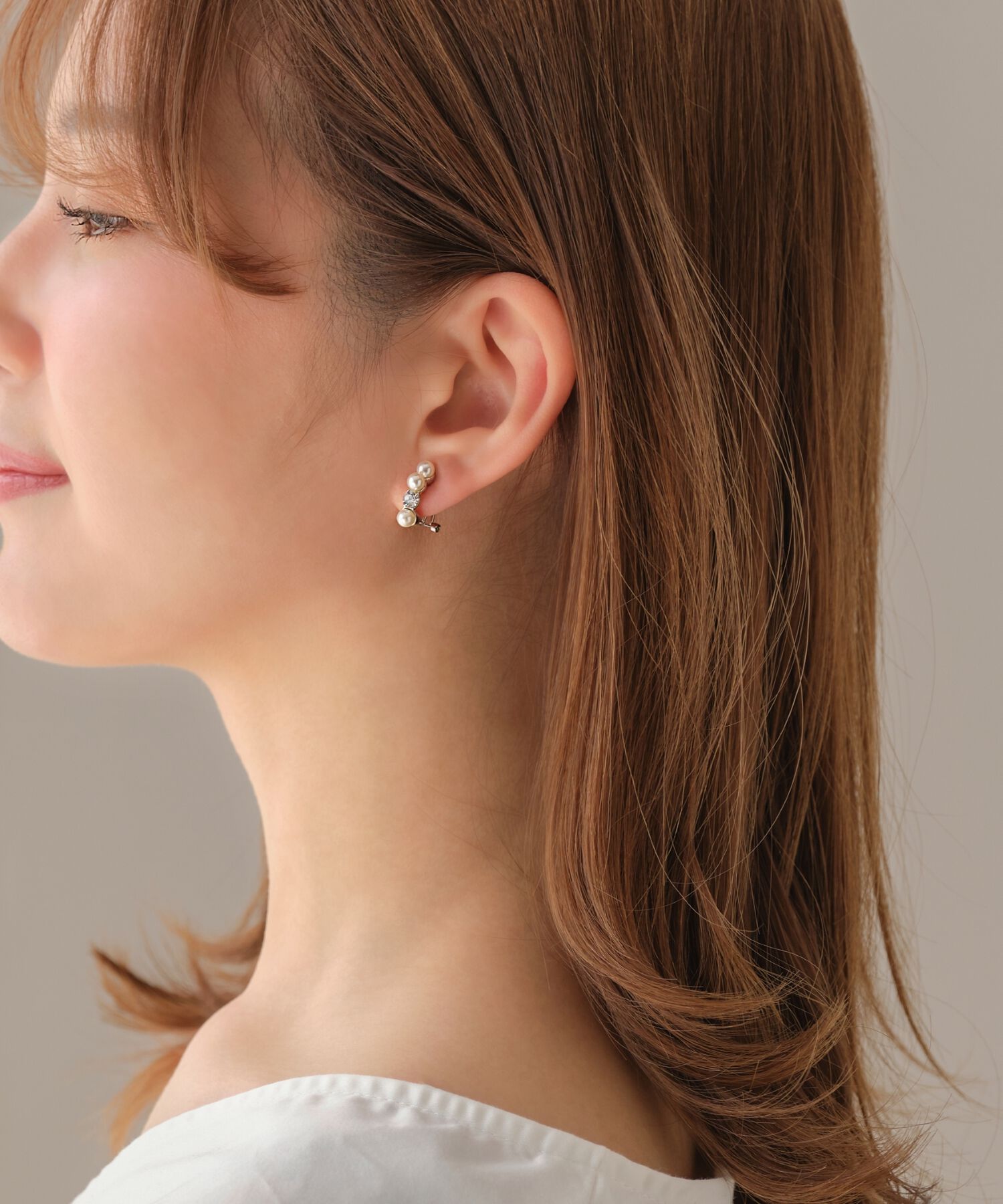 Phoebe「【シリーズ累計販売15000点突破】痛くないシリーズノーブルパールシャインエアリーイヤリング」|イヤリング|