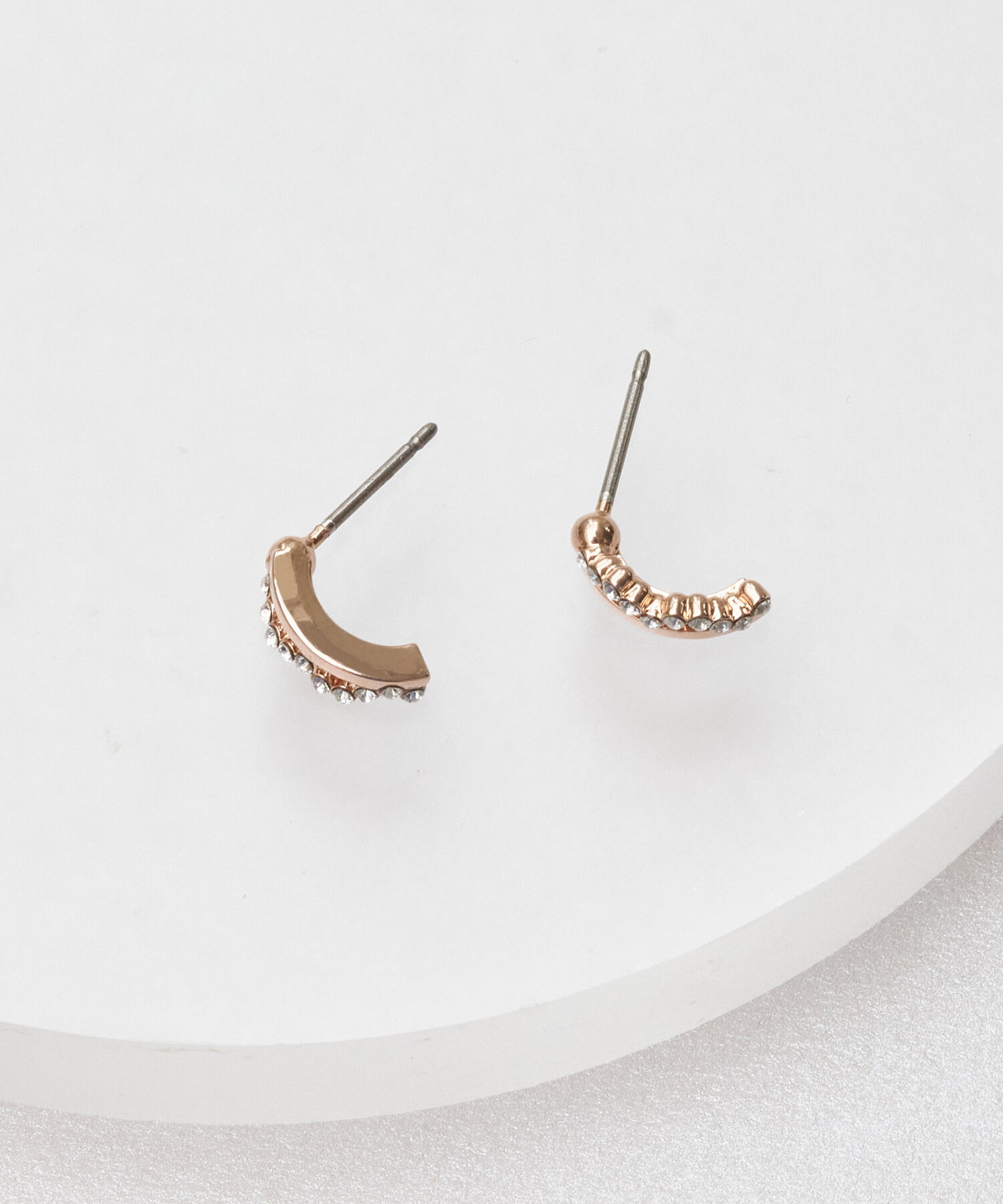 Phoebe「【金属アレルギー対応】ミルキーウェイピアス　ローズゴールド」|ピアス|