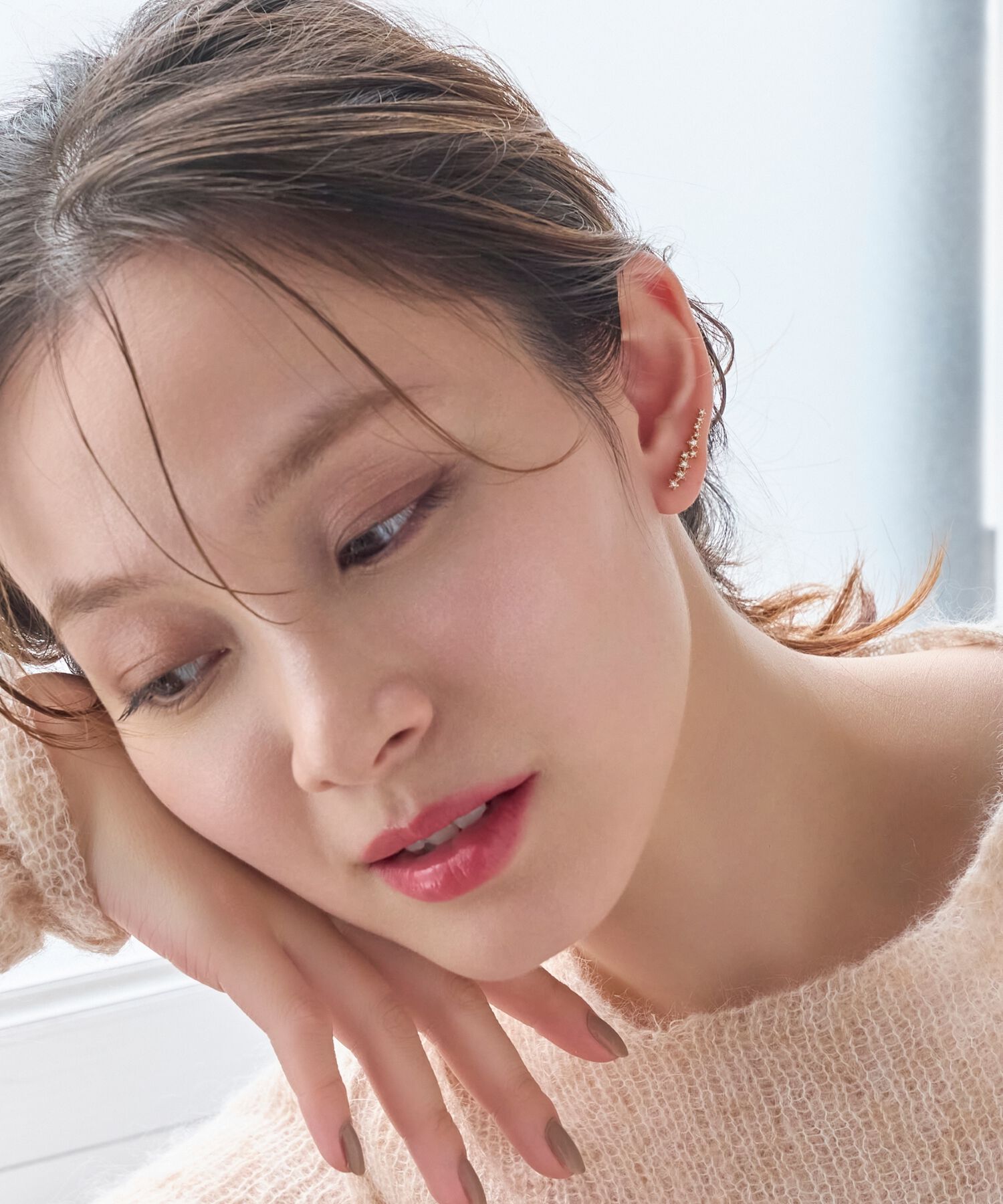 Phoebe「2wayイブニングビジューピアス&イヤリング」|ピアス|