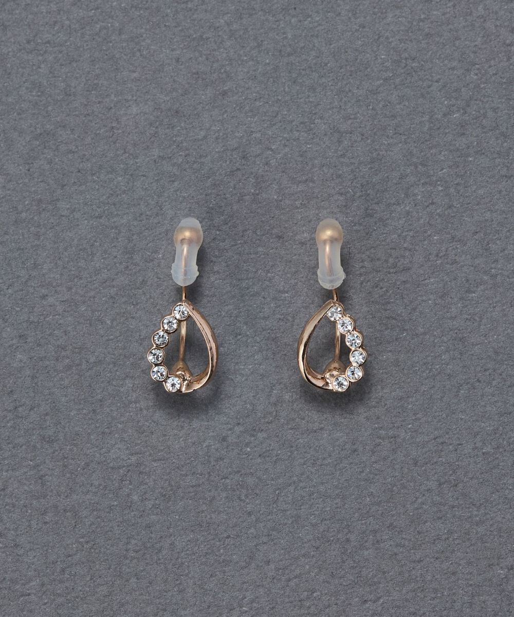 Phoebe「【痛くないシリーズ】【金属アレルギー対応】メテオドロップライトフィットイヤリング　シャンパンゴールド」|イヤリング|シャンパンゴールド